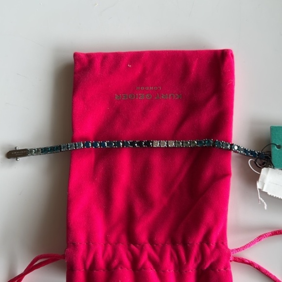 NWT Kurt Geiger different blue Ombra crystal tennis bracelet - Picture 2 of 8